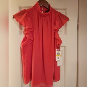 1. State ruffle sleeve top